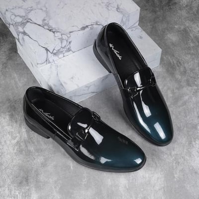 Men Blue Party Moccasin