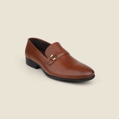 Men Tan Formal Moccasin