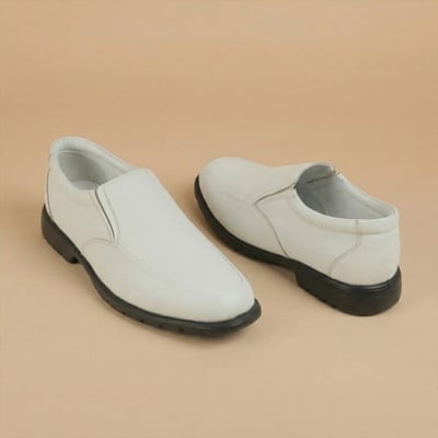Men White Formal Moccasin
