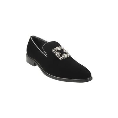 Men Black Party Moccasin