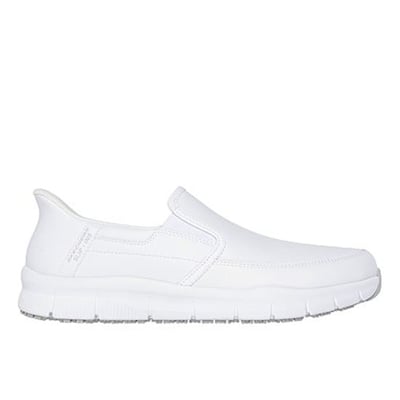 Men White Sports Slip Ons