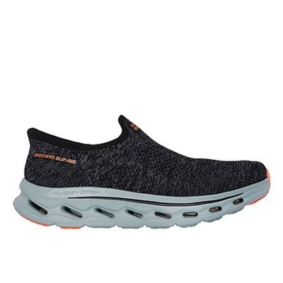 Men Black-grey Sports Slip Ons