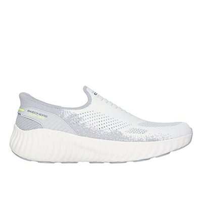 Men White-grey Sports Slip Ons
