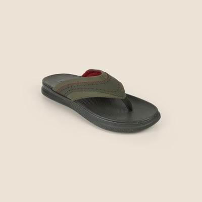 Men Olive Casual Slippers