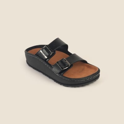 Men Black Casual Slippers