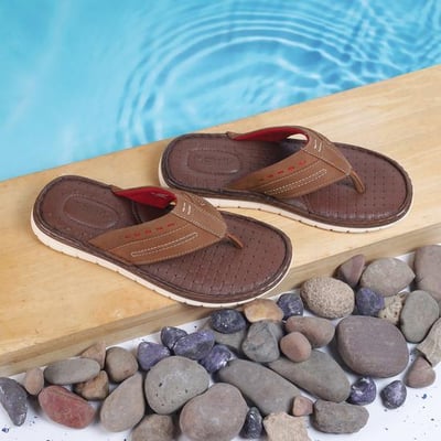 Men Tan Casual Slippers