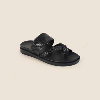 Men Black Casual Slippers