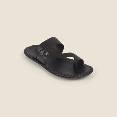 Men Brown Ethnic Slippers