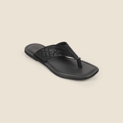 Men Black Casual Slippers