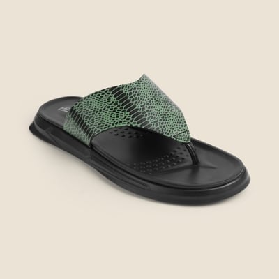 Men Green Casual Slippers