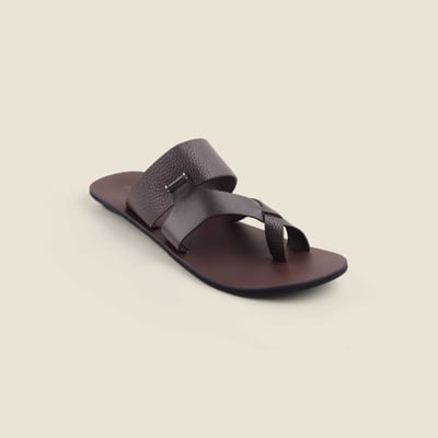 Men Brown Casual Slippers