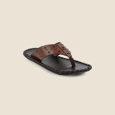 Men Tan Casual Slippers