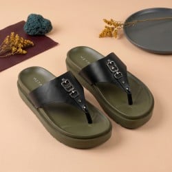 Men Black Casual Slippers