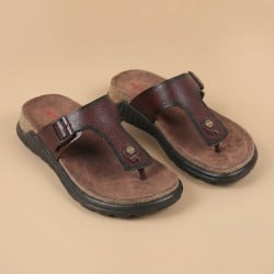 Men Brown Casual Slippers