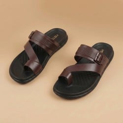 Men Brown Casual Slippers