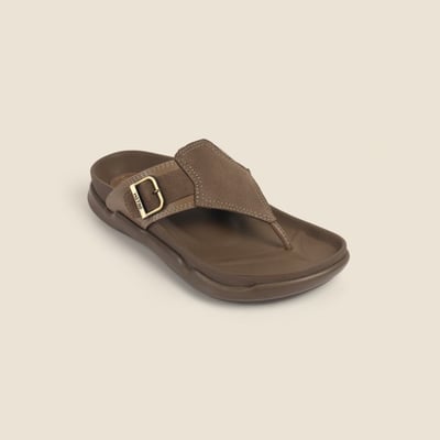 Men Khaki Casual Slippers