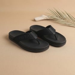 Men Black Casual Slippers