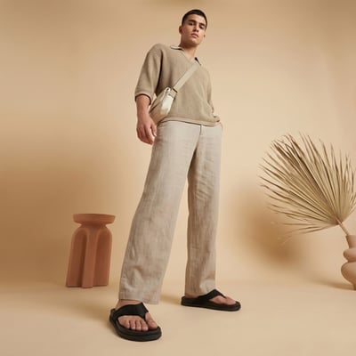 Men Black Casual Slippers