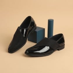 Men Black Party Moccasin