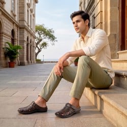 Men Brown Casual Slip Ons