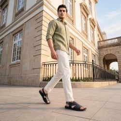 Men Black Casual Sandals