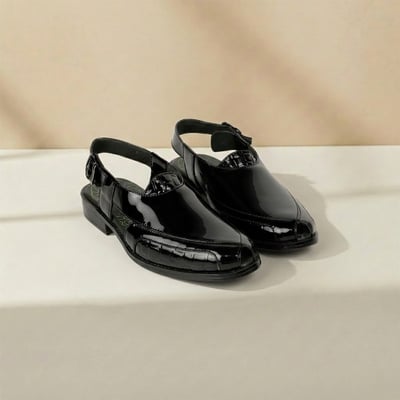 Men Black-pat Ethnic Pathanis