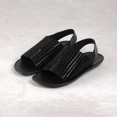 Men Black Casual Sandals