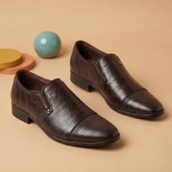 Men Brown Formal Moccasin