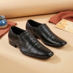 Men Black Party Moccasin