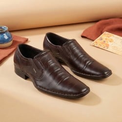 Men Brown Party Moccasin
