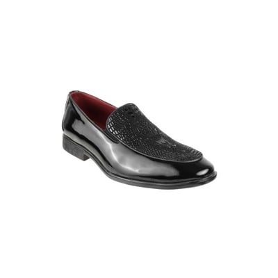 Men Black Party Moccasin
