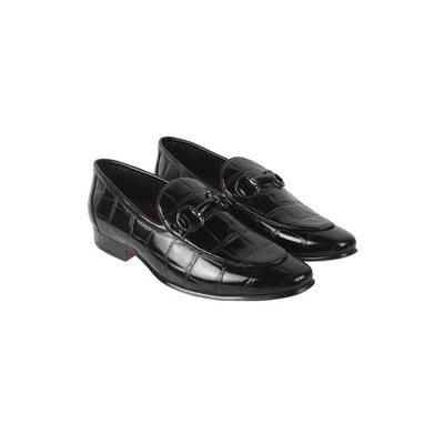 Men Black Party Moccasin