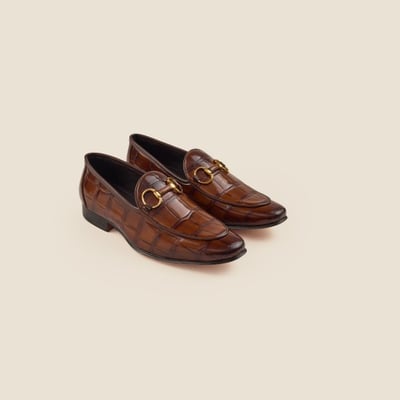 Men Tan Party Moccasin