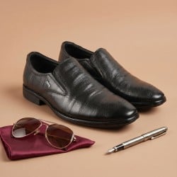 Men Black Formal Moccasin