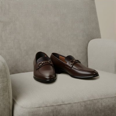 Men Brown Formal Moccasin