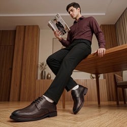 Men Brown Formal Lace Up