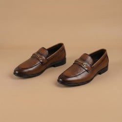 Men Tan Formal Moccasin