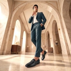 Men Black Formal Moccasin