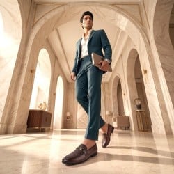 Men Brown Formal Moccasin