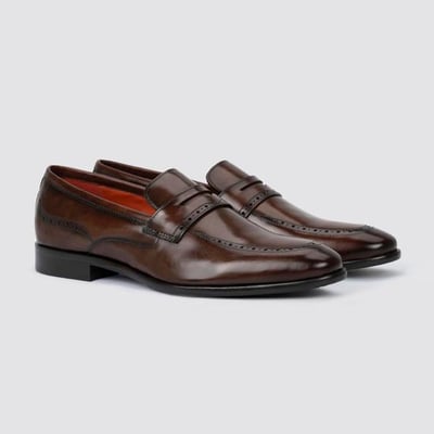 Men Brown Formal Moccasin