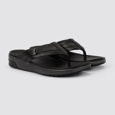 Men Black Casual Slippers