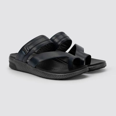Men Blue-navy Casual Slippers