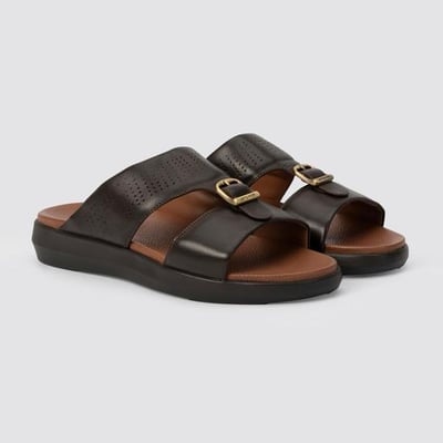 Men Brown Casual Slippers