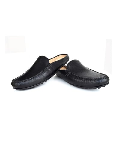 Men Black Casual Slip Ons