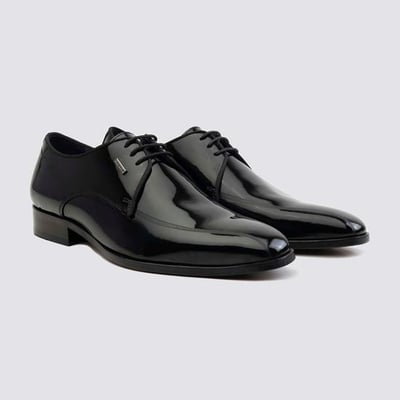 Men Black Party Lace Up