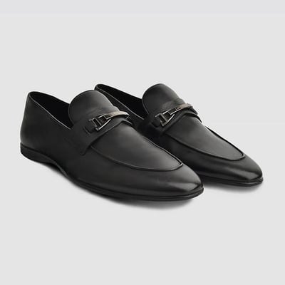 Men Black Casual Loafers