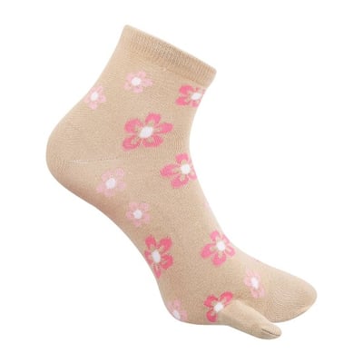 Men Beige Half Length Socks