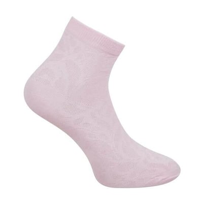Men Pink Half Length Socks