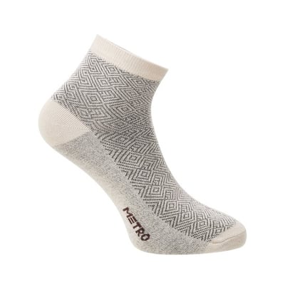 Men Beige Half Length Socks