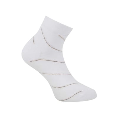 Men White Half Length Socks